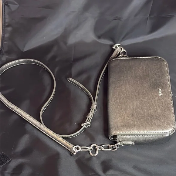 Lauren Ralph Lauren Silver metallic Crossbody Bag - Picture 3 of 10